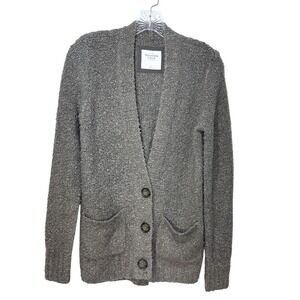 Abercrombie Wool Blend Cardigan Womens Small Slouchy‎ Academia Oversized Long